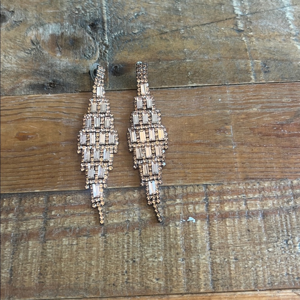 Chic rose gold Beaded Earrings